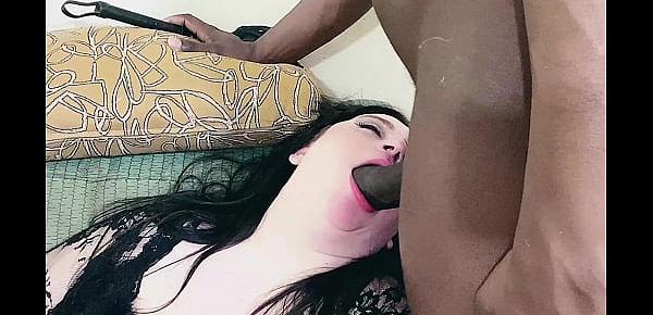  Succulent Samantha gets a creamy load from a black cock